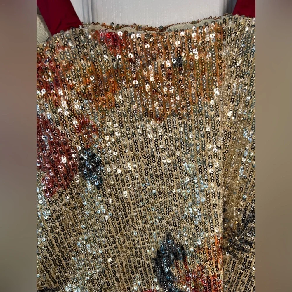 Free People Night Garden Sequin Tube Top Size‎ Small - Picture 4 of 9
